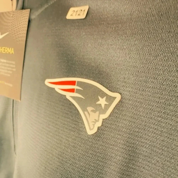 NEW Nike Dr-Fit NFL New England Patriots Sideline Performance Jacket Navy Mens M - Picture 10 of 11